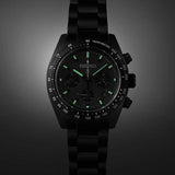 Buy Shop Seiko Prospex Speedtimer The Black Series Limited Edition Black Dial Black Steel Strap Watch for Men - SSC917 USA Online