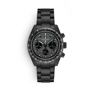 Buy Shop Seiko Prospex Speedtimer The Black Series Limited Edition Black Dial Black Steel Strap Watch for Men - SSC917 USA Online