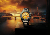Buy Shop Seiko Prospex The Night of Siam Limited Edition Yellow Dial Silver Steel Strap Watch for Men - SPB487J1 USA Online