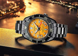 Buy Shop Seiko Prospex The Night of Siam Limited Edition Yellow Dial Silver Steel Strap Watch for Men - SPB487J1 USA Online