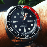 Buy Shop Seiko Prospex Turtle Divers Automatic Black Dial Silver Steel Strap Watch for Men - SRP789J1 USA Online