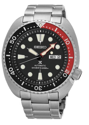 Buy Shop Seiko Prospex Turtle Divers Automatic Black Dial Silver Steel Strap Watch for Men - SRP789J1 USA Online