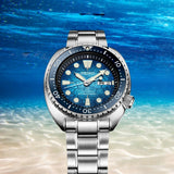 Seiko Prospex US Special Edition Automatic Blue Dial Silver Steel Strap Watch for Men - SRPH59