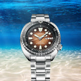 Buy Shop Seiko Prospex US Special Edition King Turtle Automatic Brown Dial Silver Steel Strap Watch for Men - SRPH55 USA Online