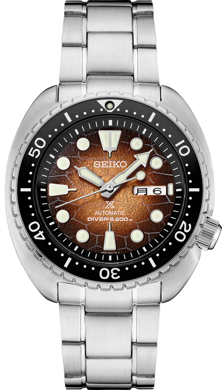 Buy Shop Seiko Prospex US Special Edition King Turtle Automatic Brown Dial Silver Steel Strap Watch for Men - SRPH55 USA Online