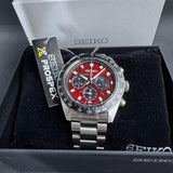 Buy Shop Seiko Prospex US Special Edition Speedtimer Solar Chronograph Red Dial Silver Steel Strap Watch for Men - SSC927 USA Online