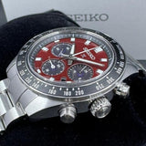 Buy Shop Seiko Prospex US Special Edition Speedtimer Solar Chronograph Red Dial Silver Steel Strap Watch for Men - SSC927 USA Online