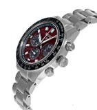 Buy Shop Seiko Prospex US Special Edition Speedtimer Solar Chronograph Red Dial Silver Steel Strap Watch for Men - SSC927 USA Online