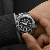 Buy Shop Seiko Prosprex Dark Depths GMT Automatic Black Dial Silver Steel Strap Watch For Men - SPB383J1 USA Online