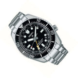 Buy Shop Seiko Prosprex Dark Depths GMT Automatic Black Dial Silver Steel Strap Watch For Men - SPB383J1 USA Online