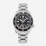 Buy Shop Seiko Prosprex Dark Depths GMT Automatic Black Dial Silver Steel Strap Watch For Men - SPB383J1 USA Online