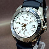 Buy Shop Seiko Shogun Prospex Titanium Divers Automatic White Dial Black Rubber Strap Watch For Men - SPB191J1 USA Online