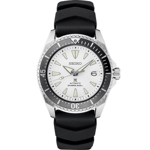 Buy Shop Seiko Shogun Prospex Titanium Divers Automatic White Dial Black Rubber Strap Watch For Men - SPB191J1 USA Online