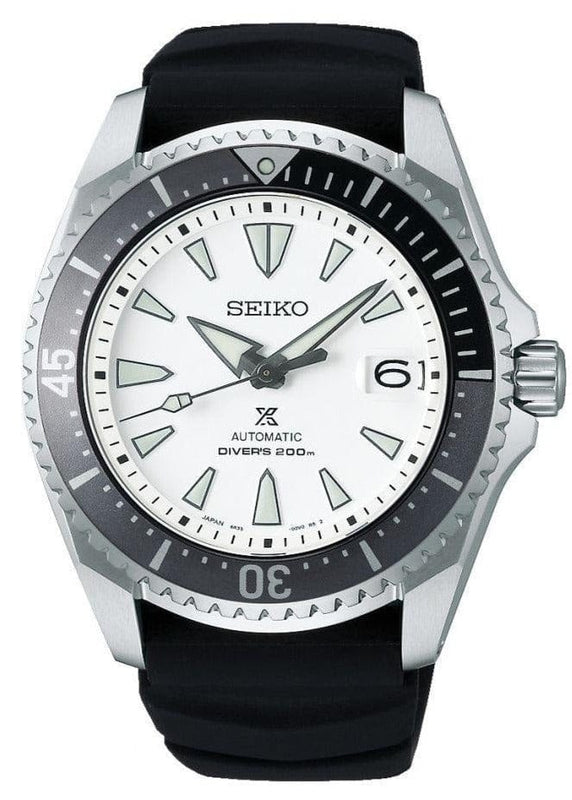 Buy Shop Seiko Shogun Prospex Titanium Divers Automatic White Dial Black Rubber Strap Watch For Men - SPB191J1 USA Online