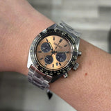Buy Shop Seiko Solar Prospex Diver Speedtimer Chronograph Limited Edition Brown Dial Silver Steel Strap Watch for Men - SSC951 USA Online
