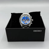Buy Shop Seiko Speedtimer Solar US Special Edition Blue Dial Silver Steel Strap Watch for Men - SSC931 USA Online