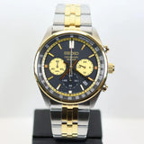 Buy Shop Seiko Sport Chronograph Black Dial Two Tone Steel Strap Watch for Men - SSB430P1 USA Online
