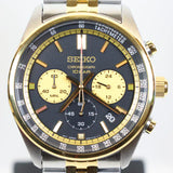 Buy Shop Seiko Sport Chronograph Black Dial Two Tone Steel Strap Watch for Men - SSB430P1 USA Online