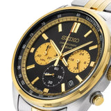 Buy Shop Seiko Sport Chronograph Black Dial Two Tone Steel Strap Watch for Men - SSB430P1 USA Online