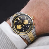 Buy Shop Seiko Sport Chronograph Black Dial Two Tone Steel Strap Watch for Men - SSB430P1 USA Online