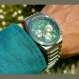 Buy Shop Seiko Sport Conceptual Chronograph Green Dial Silver Steel Strap Watch for Men - SSB461P1 USA Online