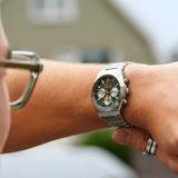 Buy Shop Seiko Sport Conceptual Chronograph Green Dial Silver Steel Strap Watch for Men - SSB461P1 USA Online