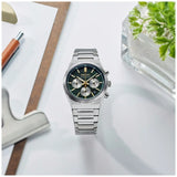 Buy Shop Seiko Sport Conceptual Chronograph Green Dial Silver Steel Strap Watch for Men - SSB461P1 USA Online