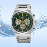 Buy Shop Seiko Sport Conceptual Chronograph Green Dial Silver Steel Strap Watch for Men - SSB461P1 USA Online