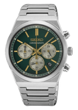 Buy Shop Seiko Sport Conceptual Chronograph Green Dial Silver Steel Strap Watch for Men - SSB461P1 USA Online