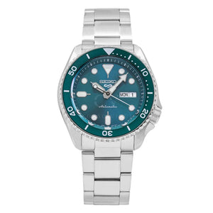 Buy Shop Seiko 5 Sports Automatic Green Dial Silver Steel Strap Watch For Men - SRPD61K1 USA Online