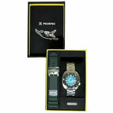 Seiko US Special Edition Automatic Green Dial Silver Steel Strap Watch for Men - SRPH57