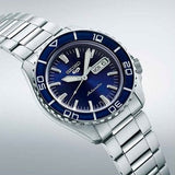 Buy Shop Seiko 5 Sports Automatic Blue Dial Silver Steel Strap Watch for Men - SRPK97K1 USA Online