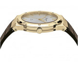 Buy Shop Salvatore Ferragamo F-80 Classic Silver Dial Brown Leather Strap Watch for Men - SFDT00419 USA Online