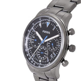 Buy Shop Fossil Goodwin Chrono Analog Black Dial Grey Steel Strap Watch for Men - FS5518 USA Online