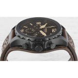 Buy Shop Fossil Nate Chronograph Brown Dial Brown Leather Strap Watch for Men - JR1511 USA Online