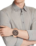 Buy Shop Fossil Neutra Chronograph Mother of Pearl Brown Dial Rose Gold Steel Strap Watch for Women - ES5218 USA Online