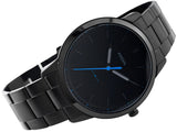 Buy Shop Fossil The Minimalist Black Dial Black Steel Strap Watch for Men - FS5308 USA Online
