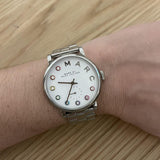 Buy Shop Marc Jacobs Baker Dexter White Dial Silver Steel Strap Watch for Women - MBM3423 USA Online