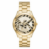 Buy Shop Michael Kors Runway Gold Dial Gold Steel Strap Watch For Women - MK4561 USA Online