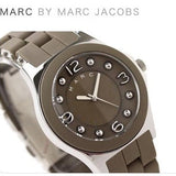 Buy Shop Marc Jacobs Pelly Grey Dial Grey Silicone Strap Watch for Women - MBM2539 USA Online