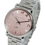 Buy Shop Marc Jacobs Baker Pink Dial Silver Steel Strap Watch for Women - MBM3283 USA Online