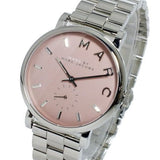 Buy Shop Marc Jacobs Baker Pink Dial Silver Steel Strap Watch for Women - MBM3280 USA Online