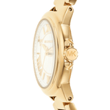 Buy Shop Michael Kors Camille Quartz White Dial Gold Steel Strap Watch For Women - MK7255 USA Online