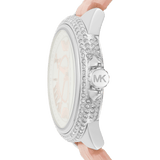 Buy Shop Michael Kors Camille Three-Hand Crystals White Dial Pink Leather Strap Watch for Women - MK2963 USA Online