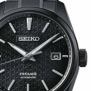 Buy Shop Seiko Presage Sharp Edged Series Black Dial Black Steel Strap Watch For Men - SPB229J1 USA Online