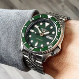 Buy Shop Seiko 5 Sports Automatic Analog Green Dial Silver Steel Strap Watch For Men - SRPD63K1 USA Online