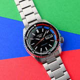 Buy Shop Seiko 5 Sports SKX Series Regatta Timer Retro Blue Dial Silver Steel Strap Watch For Men - SRPK13K1 USA Online