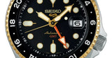 Buy Shop Seiko 5 Sports SKX GMT Automatic Mocha Black Dial Brown Leather Strap Watch For Men - SSK036K1 USA Online