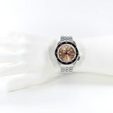 Buy Shop Seiko 5 Sports GMT Thong Sia Limited Edition Brown Dial Silver Steel Strap Watch for Men - SSK043K1 USA Online