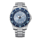 Buy Shop Citizen Mechanical Automatic Blue Dial Silver Steel Strap Watch for Men - NJ0178-81M USA Online